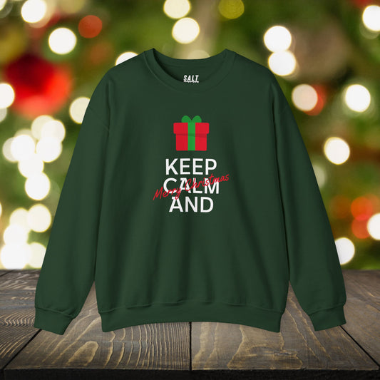 Keep Calm and Gift On | Heavy Blend Sweatshirt | SALE