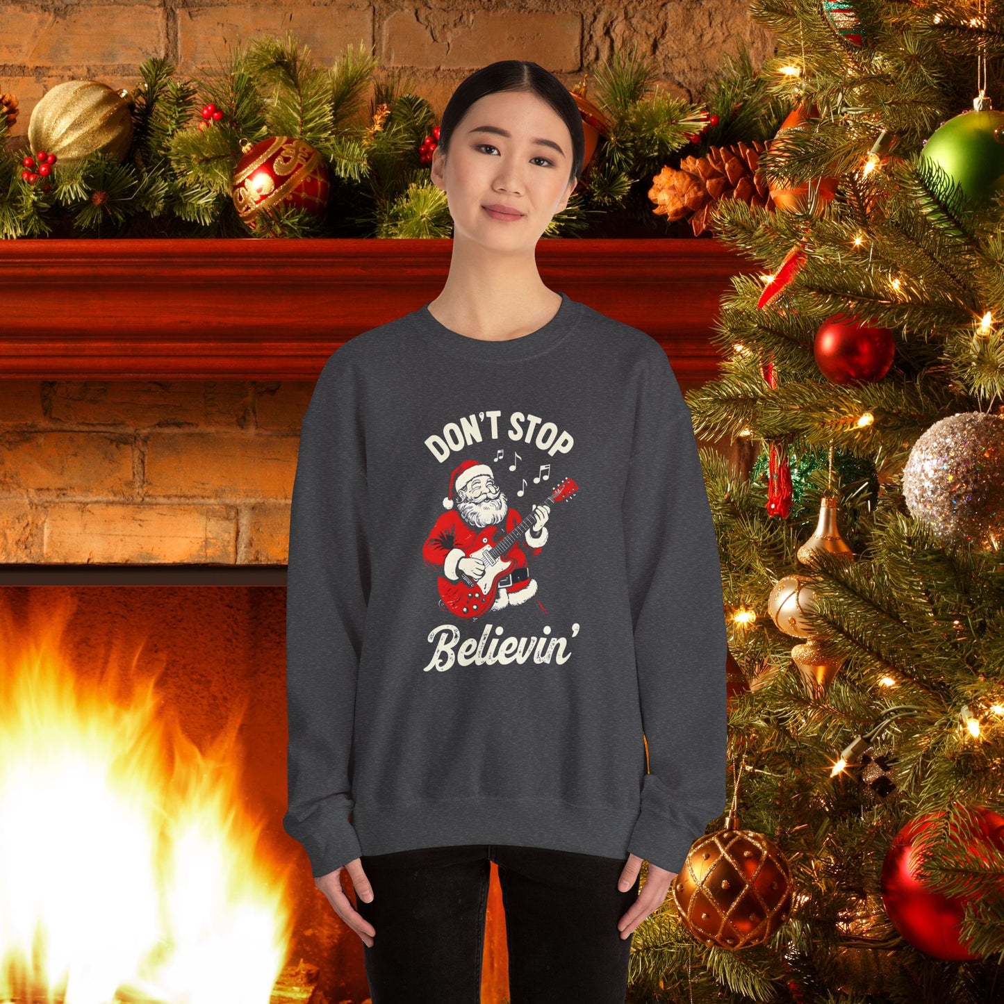 Rockin' Santa Vibes | Heavy Blend Sweatshirt