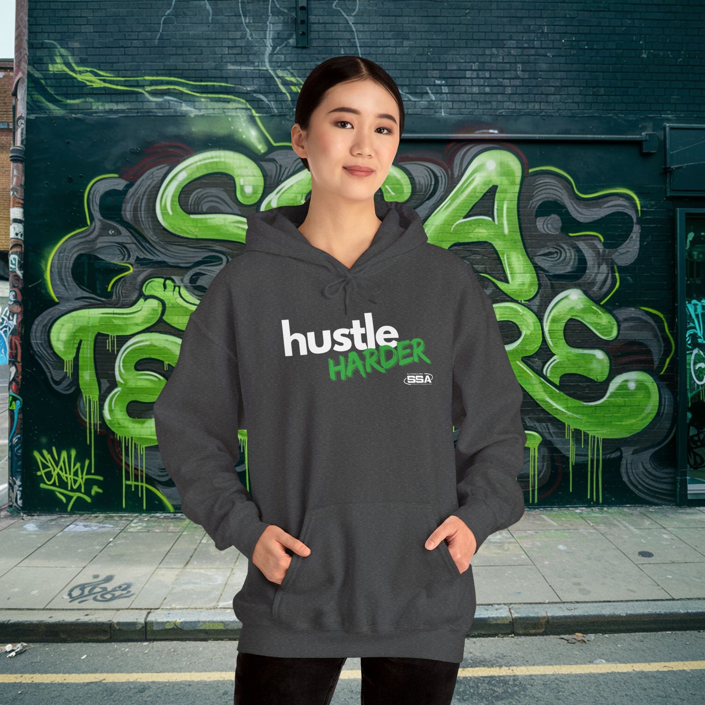 Hustle Harder | ComfortBlend Hoodie