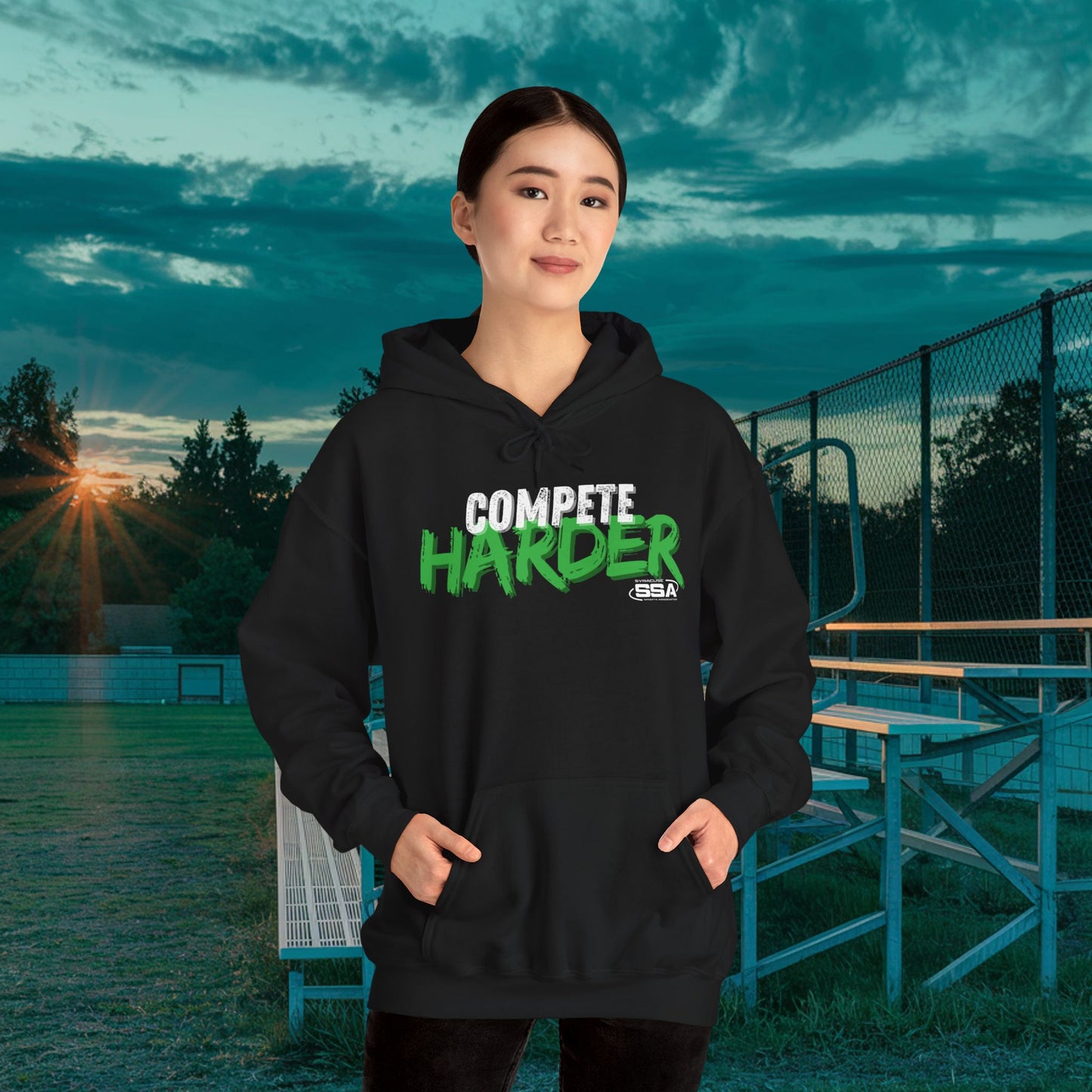 Compete Harder Rusty | ComfortBlend Hoodie