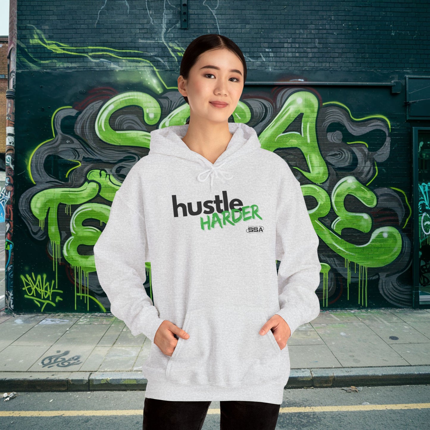 Hustle Harder | ComfortBlend Hoodie