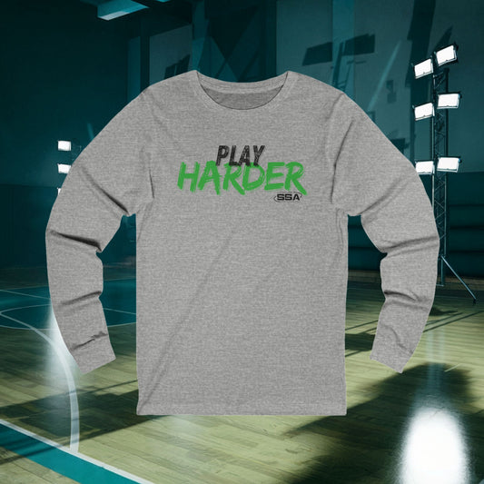 Play Harder Rusty | Softstyle Comfort Long Sleeve Tee