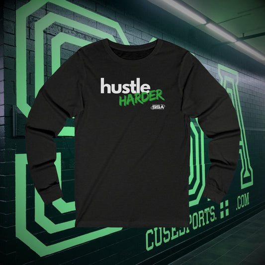 Hustle Harder | Softstyle Comfort Long Sleeve Tee