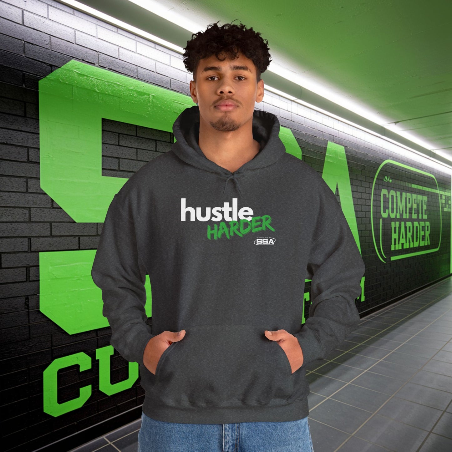 Hustle Harder | ComfortBlend Hoodie