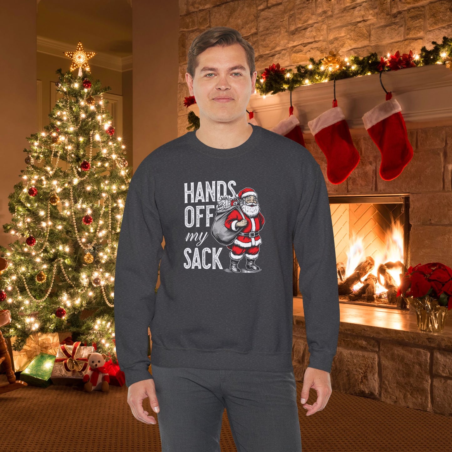 Santa's No-No Zone | Heavy Blend Sweatshirt