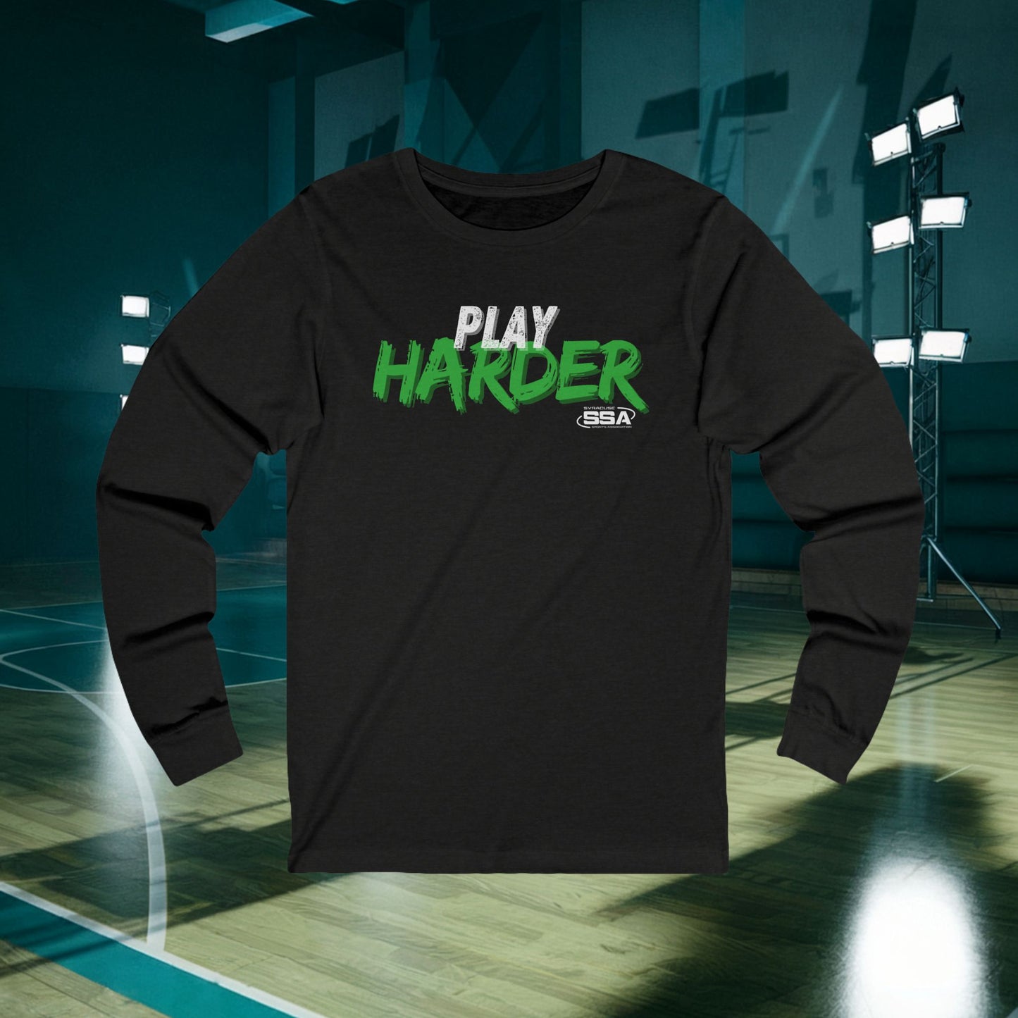 Play Harder Rusty | Softstyle Comfort Long Sleeve Tee