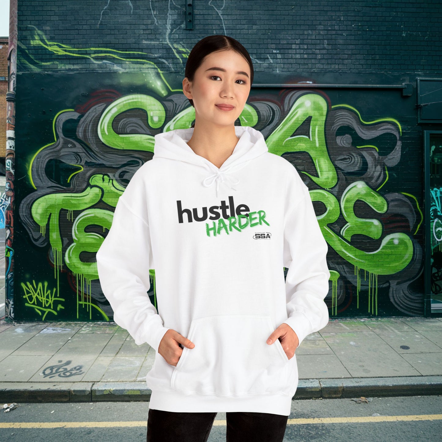 Hustle Harder | ComfortBlend Hoodie