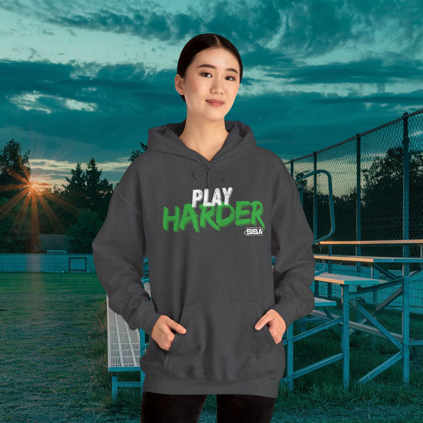 Play Harder Rusty | ComfortBlend Hoodie