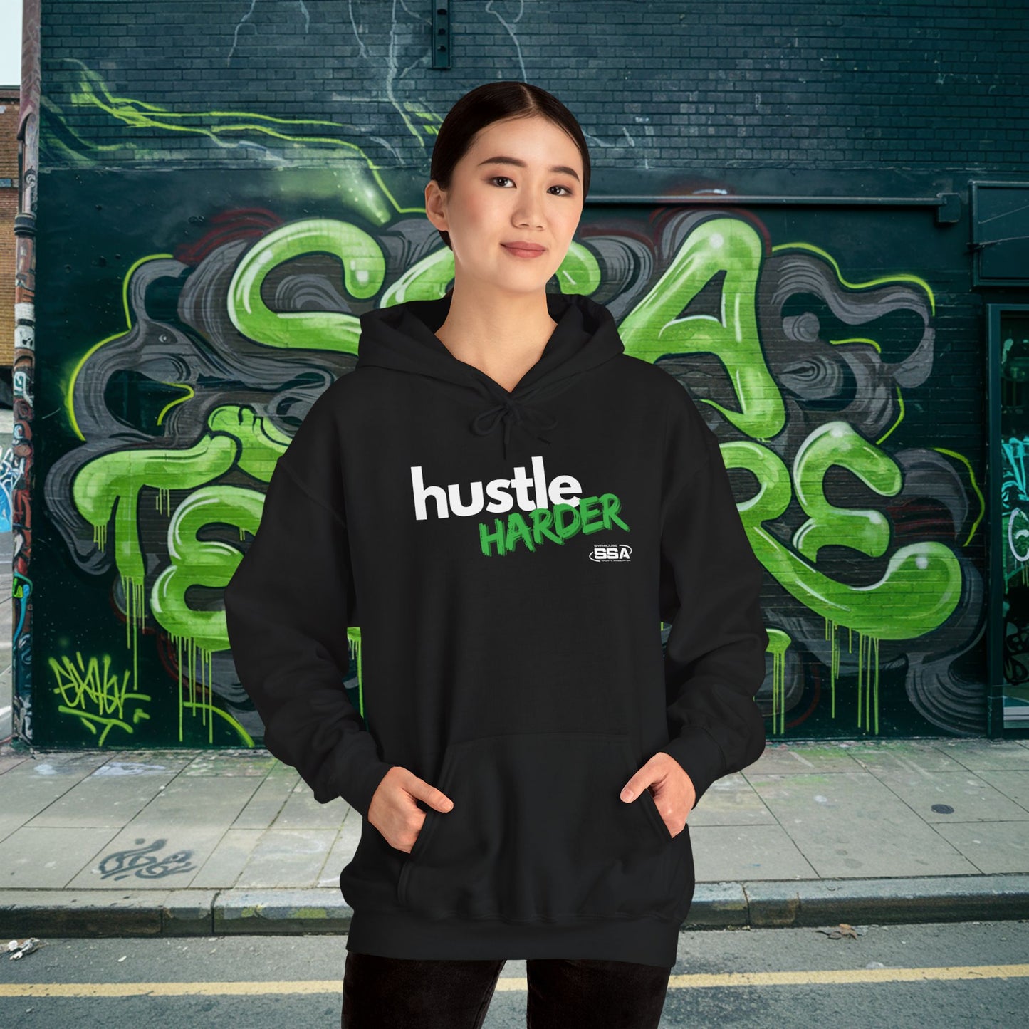 Hustle Harder | ComfortBlend Hoodie