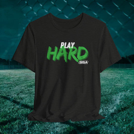 Play Hard, Hustle Harder Rusty | Softstyle Comfort Tee