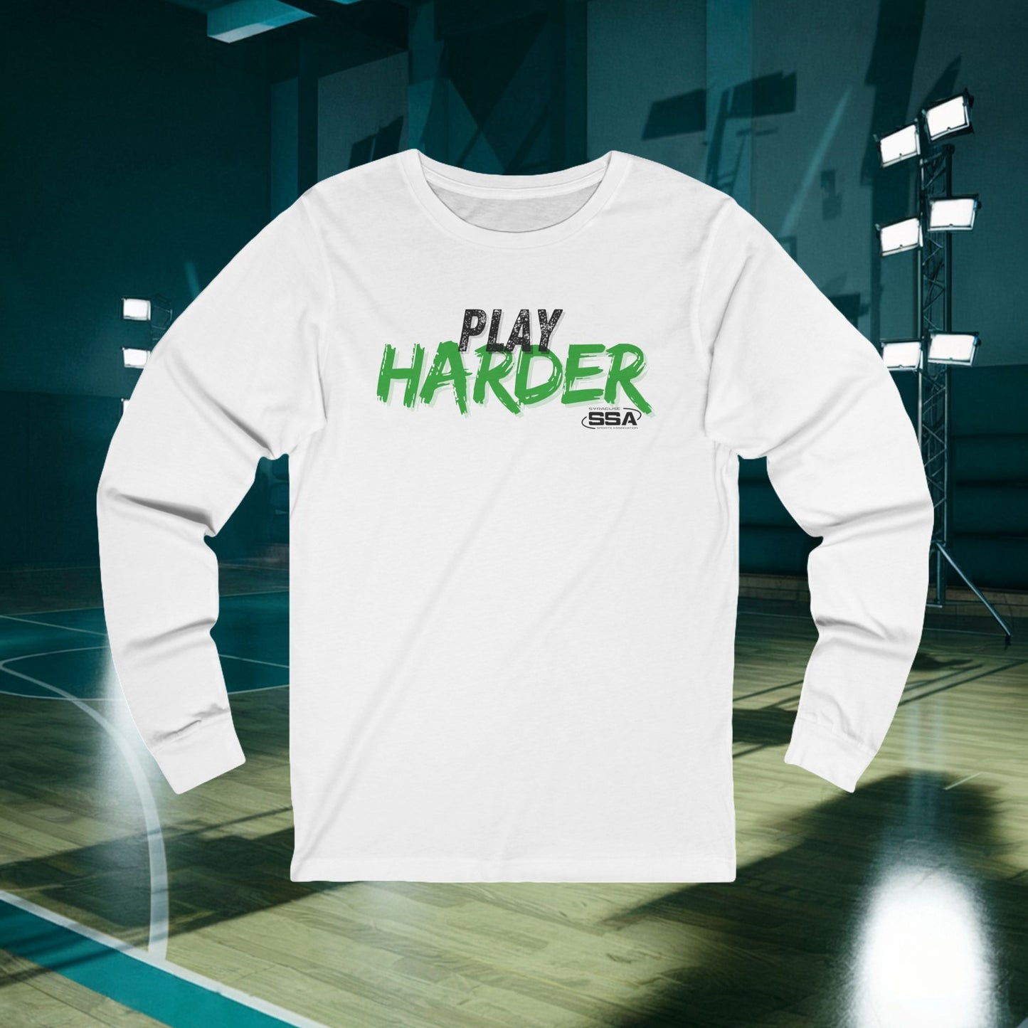 Play Harder Rusty | Softstyle Comfort Long Sleeve Tee