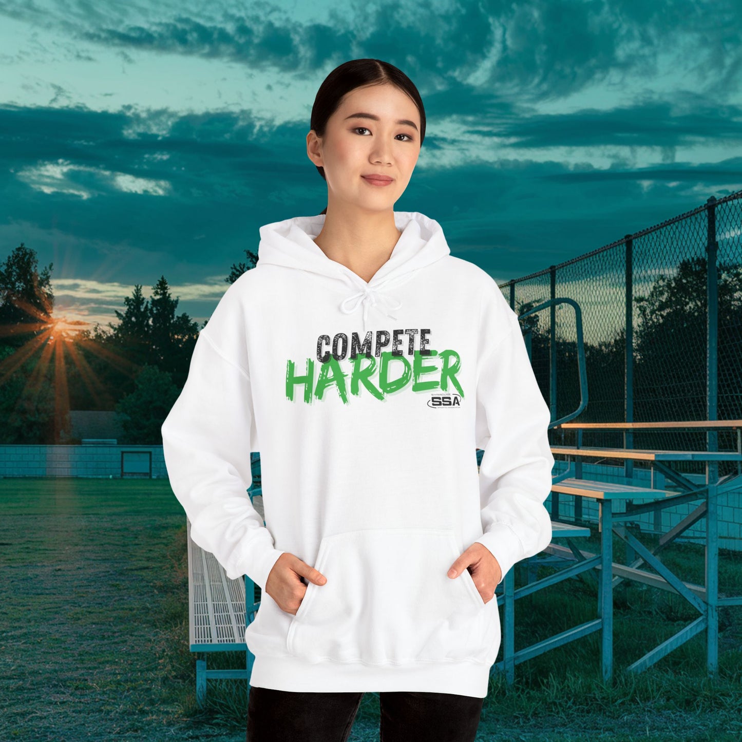 Compete Harder Rusty | ComfortBlend Hoodie