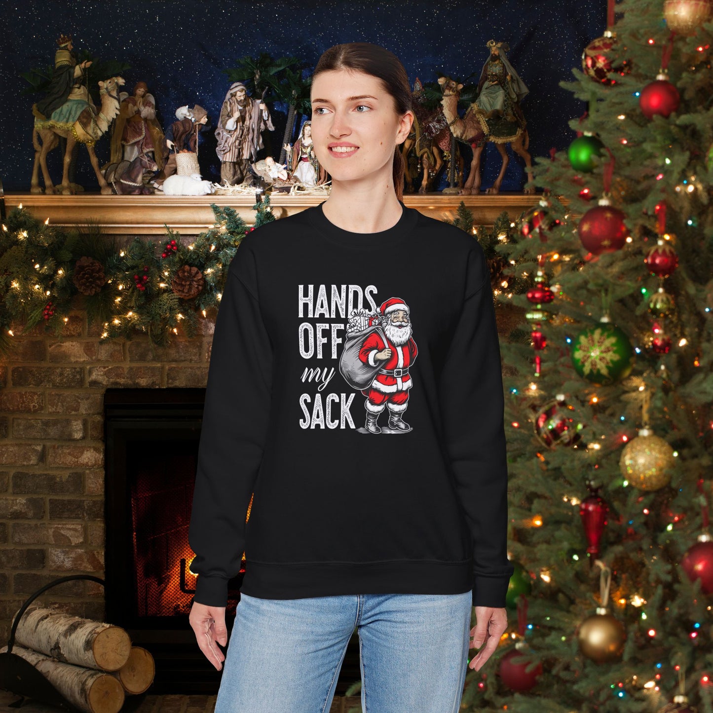 Santa's No-No Zone | Heavy Blend Sweatshirt