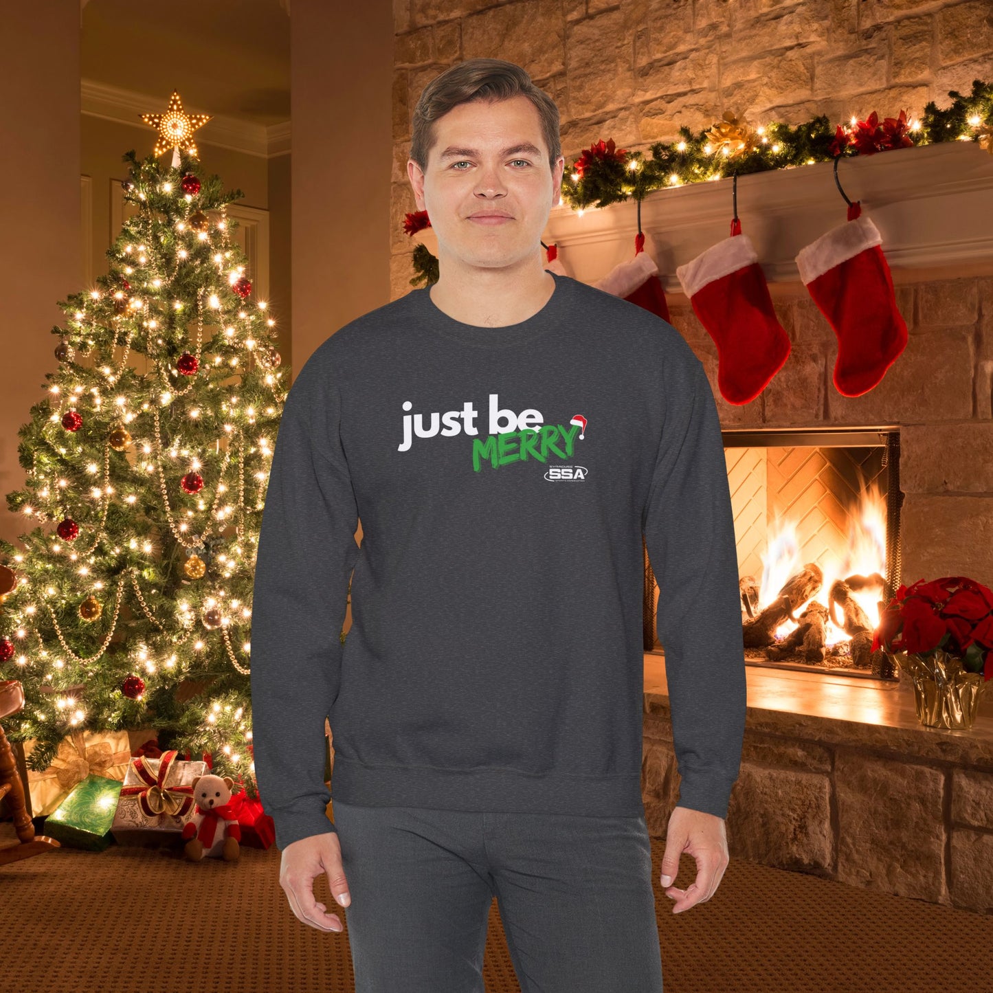 Just Be... Merry | Heavy Blend Sweatshirt