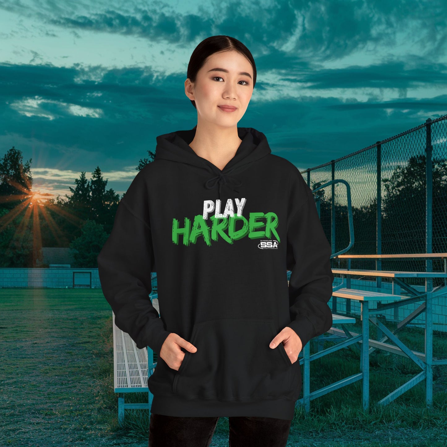 Play Harder Rusty | ComfortBlend Hoodie