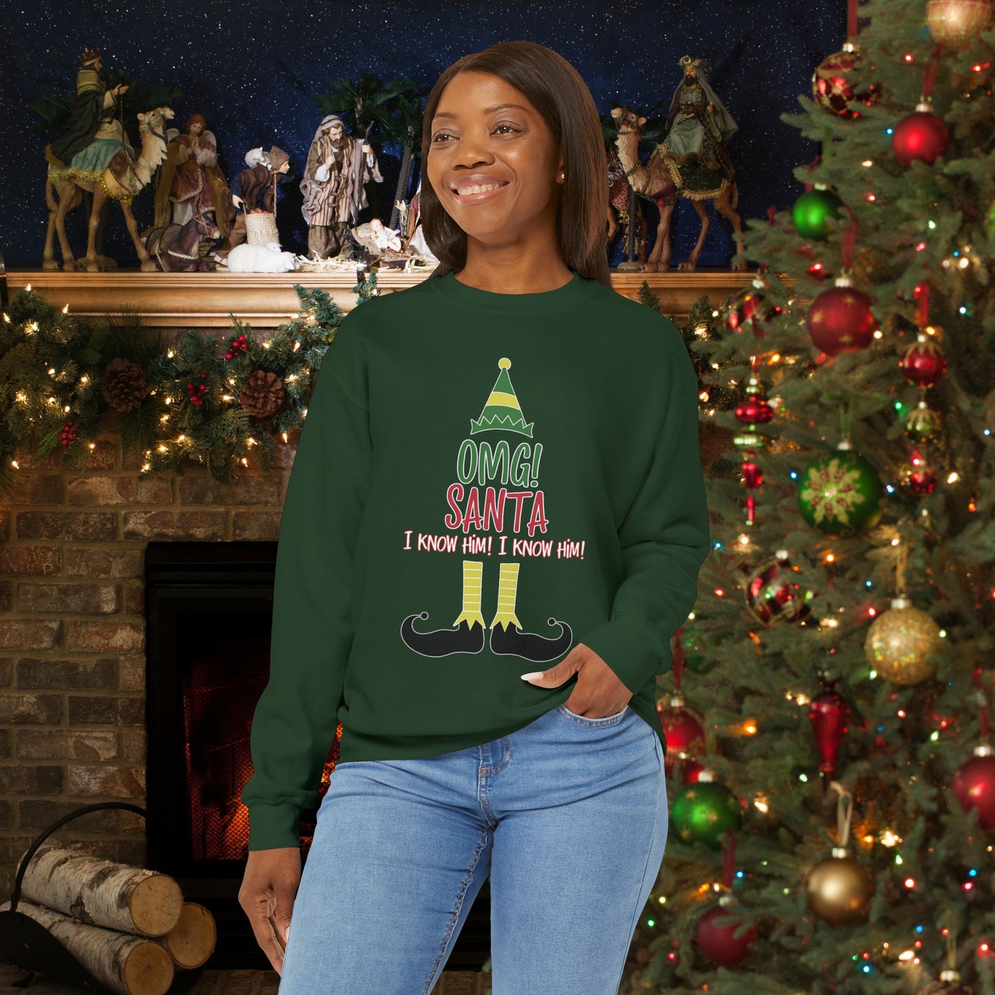 OMG Santa! | Heavy Blend Sweatshirt | SALE