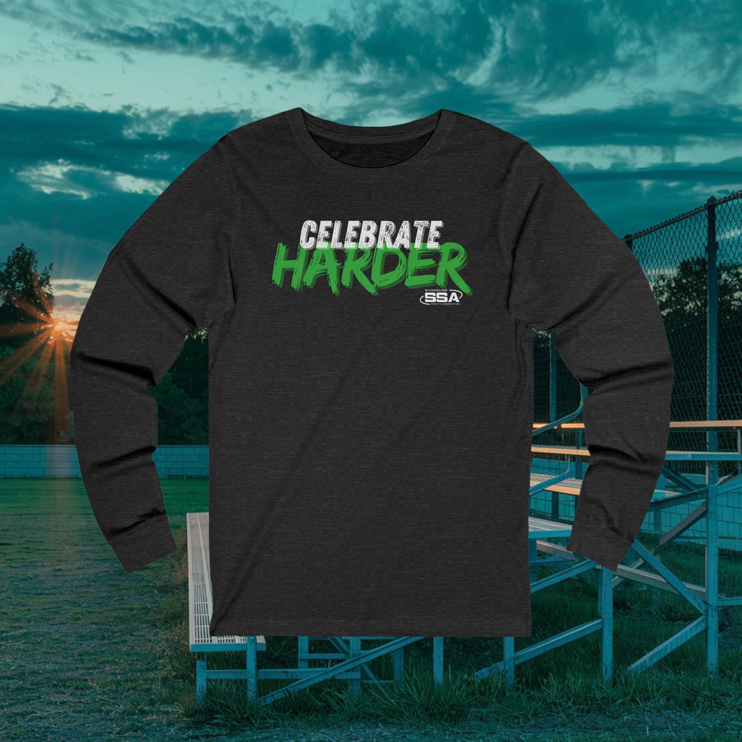 Celebrate Harder Rusty | Softstyle Comfort Long Sleeve Tee