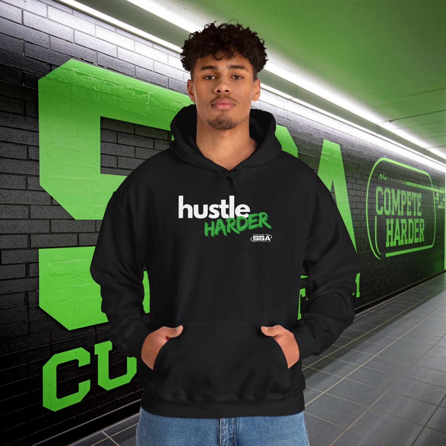 Hustle Harder | ComfortBlend Hoodie