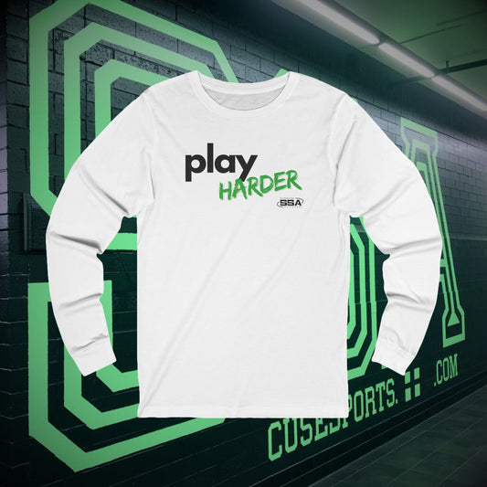 Play Harder | Softstyle Comfort Long Sleeve Tee