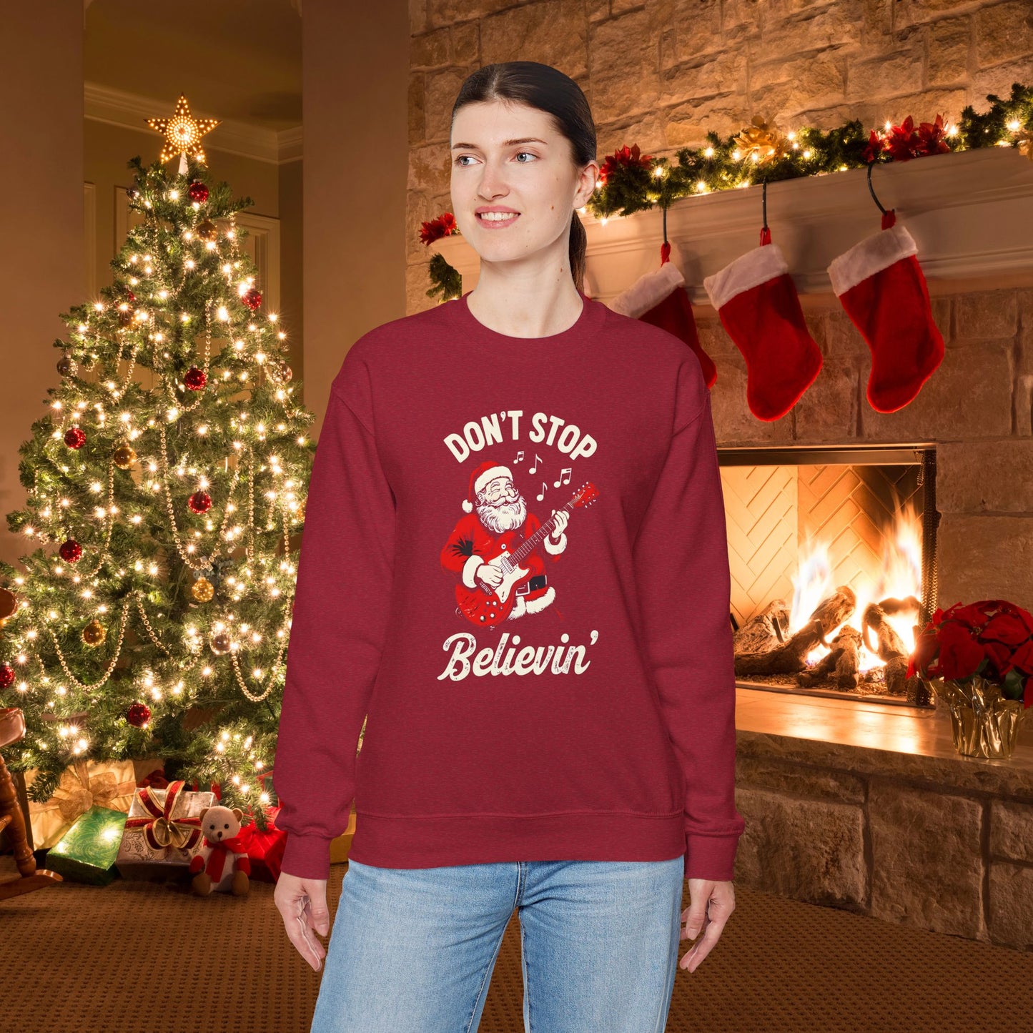 Rockin' Santa Vibes | Heavy Blend Sweatshirt